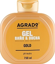 Fragrances, Perfumes, Cosmetics Gold Shower Gel - Agrado Gold Bath and Shower Gel