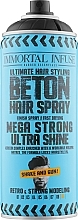 Fragrances, Perfumes, Cosmetics Hair Styling Spray 'Mega Strong and Ultra Shiny' - Immortal Infuse Beton Hair Spray Mega Strong Ultra Shine