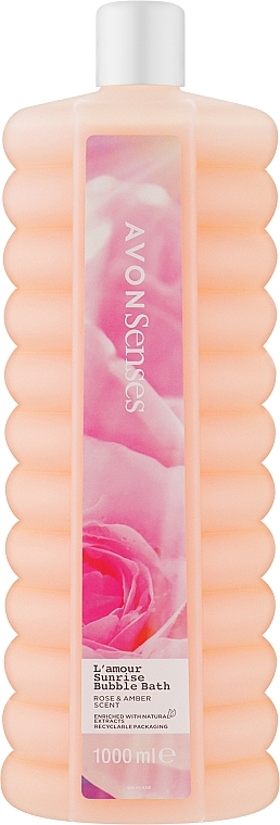 Romantic Sunrise Bath Foam - Avon Senses L'amor Sunrise Rose & Amber Scent Bubble Bath — photo N2