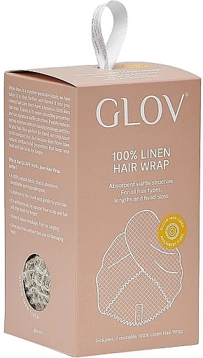 Linen Hair Towel - Glov Linen Hair Wrap — photo N5