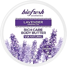 Fragrances, Perfumes, Cosmetics Lavender Rich Body Butter - BioFresh Lavender Organic Oil Rich Care Body Butter