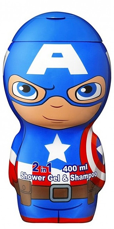 Air-Val International Marvel Captain America 2D - Shower Gel 2in1 — photo N1