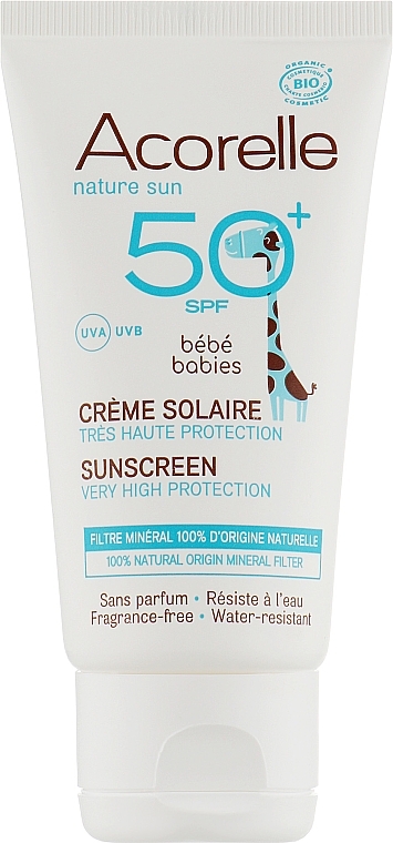 Kids Sun Cream - Acorelle Baby Sunscreen Very High Protection SPF50 — photo N1