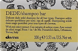 Fragrances, Perfumes, Cosmetics Delicate Daily Solid Shampoo for All Hair Types - Davines Shampoo Bar