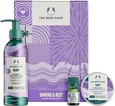 Fragrances, Perfumes, Cosmetics Set - The Body Shop Unwind & Rest Sleep Intro Gift (gel/200ml + oil/9ml + balm/30g)