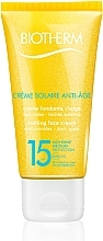 Fragrances, Perfumes, Cosmetics Anti-Aging Facial Sun Cream - Biotherm Sun Protection Creme Solaire Anti-age SPF 15