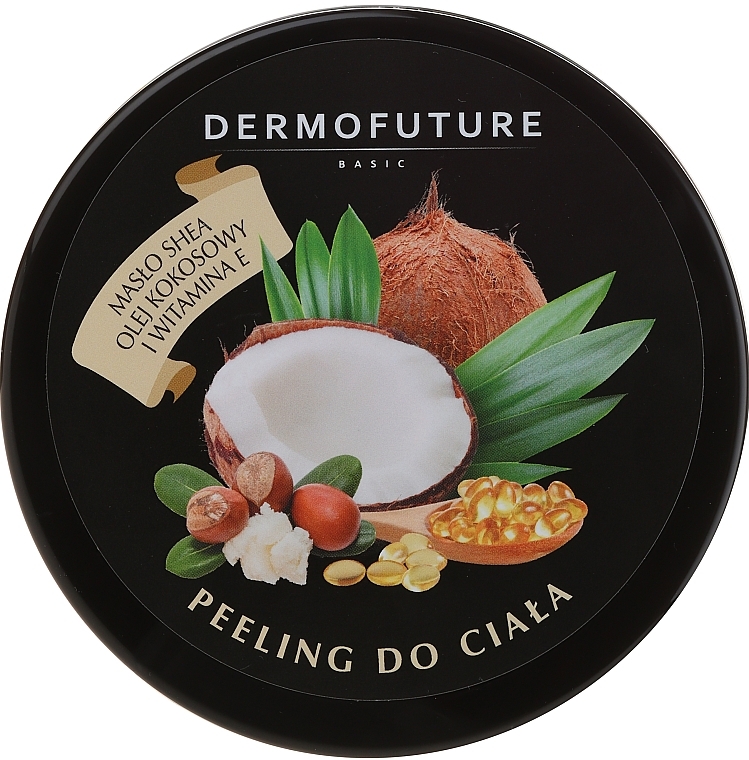 Sugar Body Scrub with Shea Butter & Coconut Oil - DermoFuture Sugar Body Scrub  — photo N1