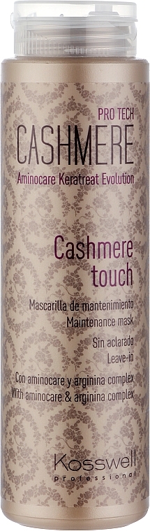 Smoothing, No-Rinse Hair Mask - Kosswell Professional Cashmere Touch — photo N1