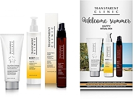 Fragrances, Perfumes, Cosmetics Set - Transparent Clinic "Welcome Summer" (oil/spray/75ml + eye/cream/18ml + b/scrub/200ml)