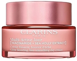 Day Cream for Dry Skin - Clarins Multi-Active Jour Niacinamide+Sea Holly Extract Glow Boosting Line-Smoothing Day Cream Dry Skin — photo N1