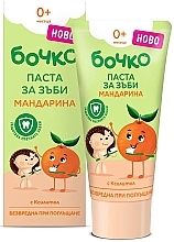 Fragrances, Perfumes, Cosmetics Mandarin Children's Toothpaste, 0+ - Bochko Baby Toothpaste with Mandarin Flavour