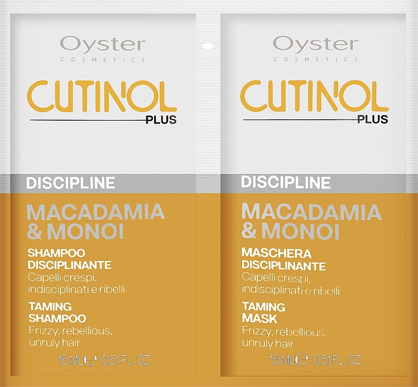 Hair Sample Set - Oyster Cosmetics Cutinol Plus Dascipline (mask/15ml + sh/15ml) (2x15ml) — photo N1