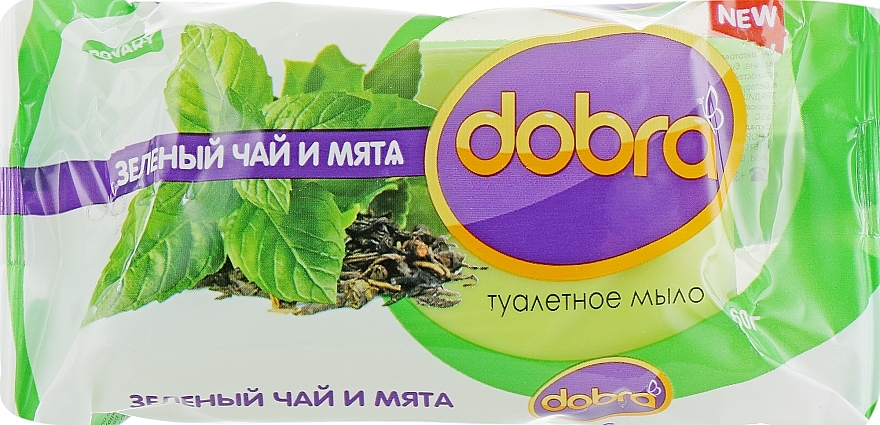 Toilet Soap "Green Tea & Mint" - Soapmaking Traditions "Dobra" — photo N1