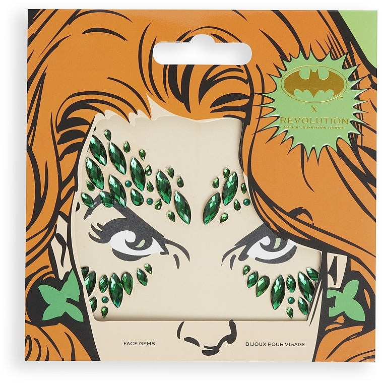 Face Rhinestones - Makeup Revolution x DC Poison Ivy Face Gems — photo N1