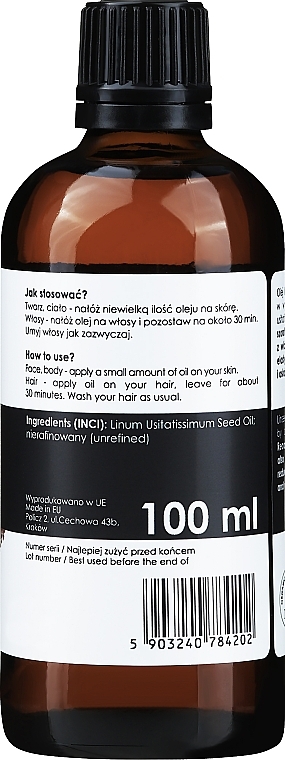 Linseed Body Oil - Your Natural Side Olej  — photo N2