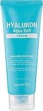 Fragrances, Perfumes, Cosmetics Moisturizing Rejuvenating Hyaluronic Face Cream - Secret Key Hyaluron Aqua Soft Cream
