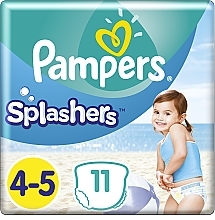 Swim Shorts, size 4-5 (9-15 kg), 11 pcs - Pampers Splashers — photo N3