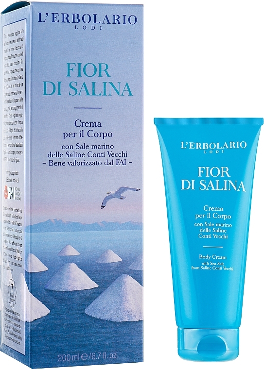 Salty Breeze Body Cream - L'Erbolario Fior Di Salina Crema Per Il Corpo — photo N2