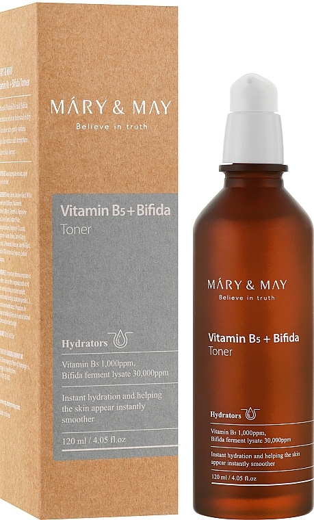 Toner with Bifidobacteria & Vitamin B5 - Mary & May Vitamine B5+ Bifida Toner — photo N2