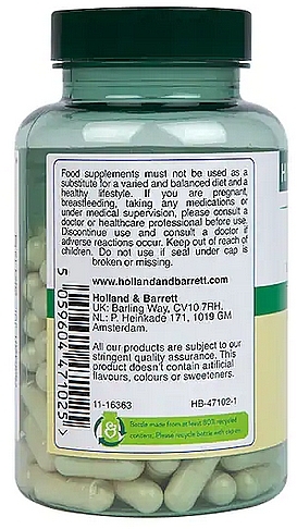 Green Lipped Mussel Dietary Supplement, 1000 mg - Holland & Barrett Green Lipped Mussel — photo N3