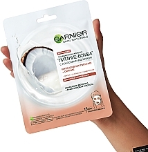 Coconut Milk Sheet Mask for Dry & Dull Skin "Bomb Nourishment" - Garnier Skin Naturals — photo N3