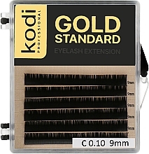 Fragrances, Perfumes, Cosmetics False Lashes "Gold Standart" C 0.10 (6 rows: 9 mm)	 - Kodi Professional