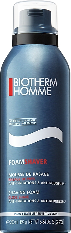 Shaving Foam for Sensitive Skin - Biotherm Sensitive Skin Shaving Foam — photo N1