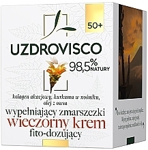 Fragrances, Perfumes, Cosmetics Phytodosing Night Face Cream with Turmeric 50+ - Uzdrovisco