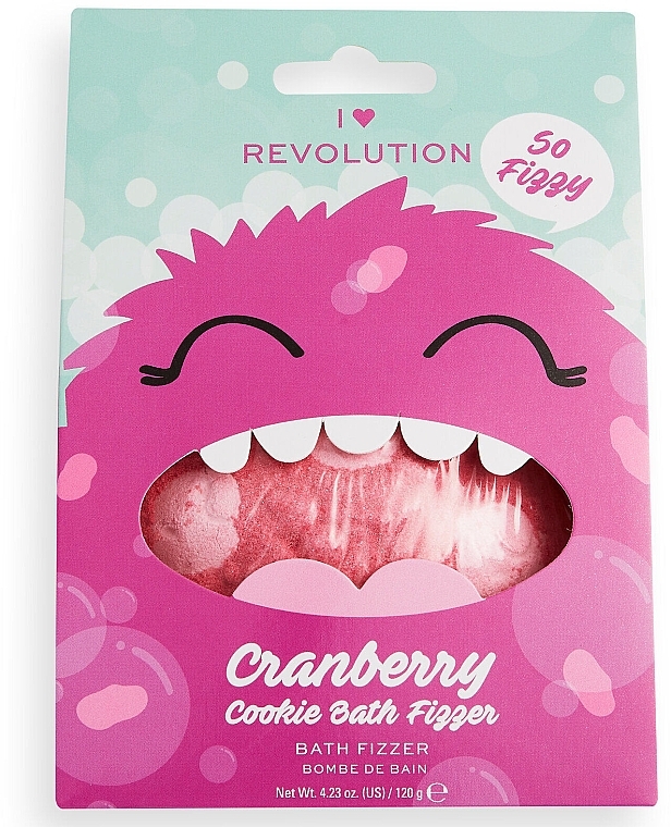 Bath Bomb 'Cranberry Cookie' - I Heart Revolution Cranberry Cookie Bath Fizzer — photo N1