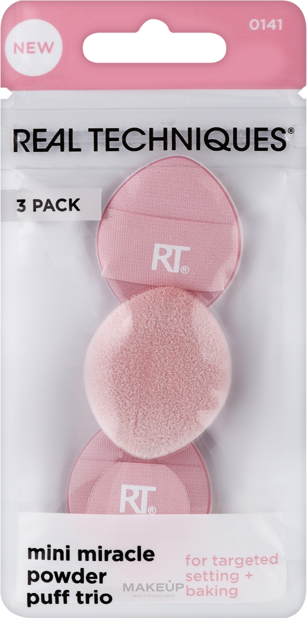 Makeup Sponge Set - Real Techiques Mini Miracle Powder Puff Trio — photo 3 ЊВ.