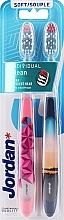 Soft Toothbrush, dark blue sunset + bright pink - Jordan Individual Clean Soft — photo N1
