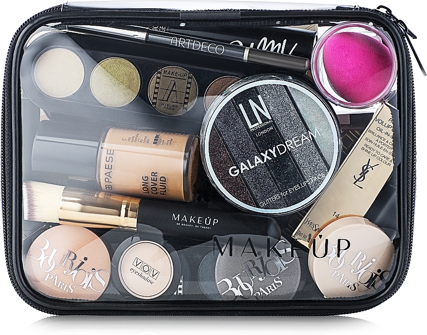 Clear Makeup Bag 'Visible Bag' (unfilled), 20 x 15 x 6 cm - MAKEUP — photo N1