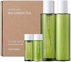 Fragrances, Perfumes, Cosmetics Set - Tony Moly The Green Tea TrueBiome Watery Set (emulsion/140ml + emulsion/20ml + toner/140ml + toner/20ml)