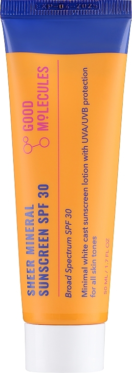 日焼け止め - Good Molecules Sheer Mineral Sunscreen SPF 30 — photo N2