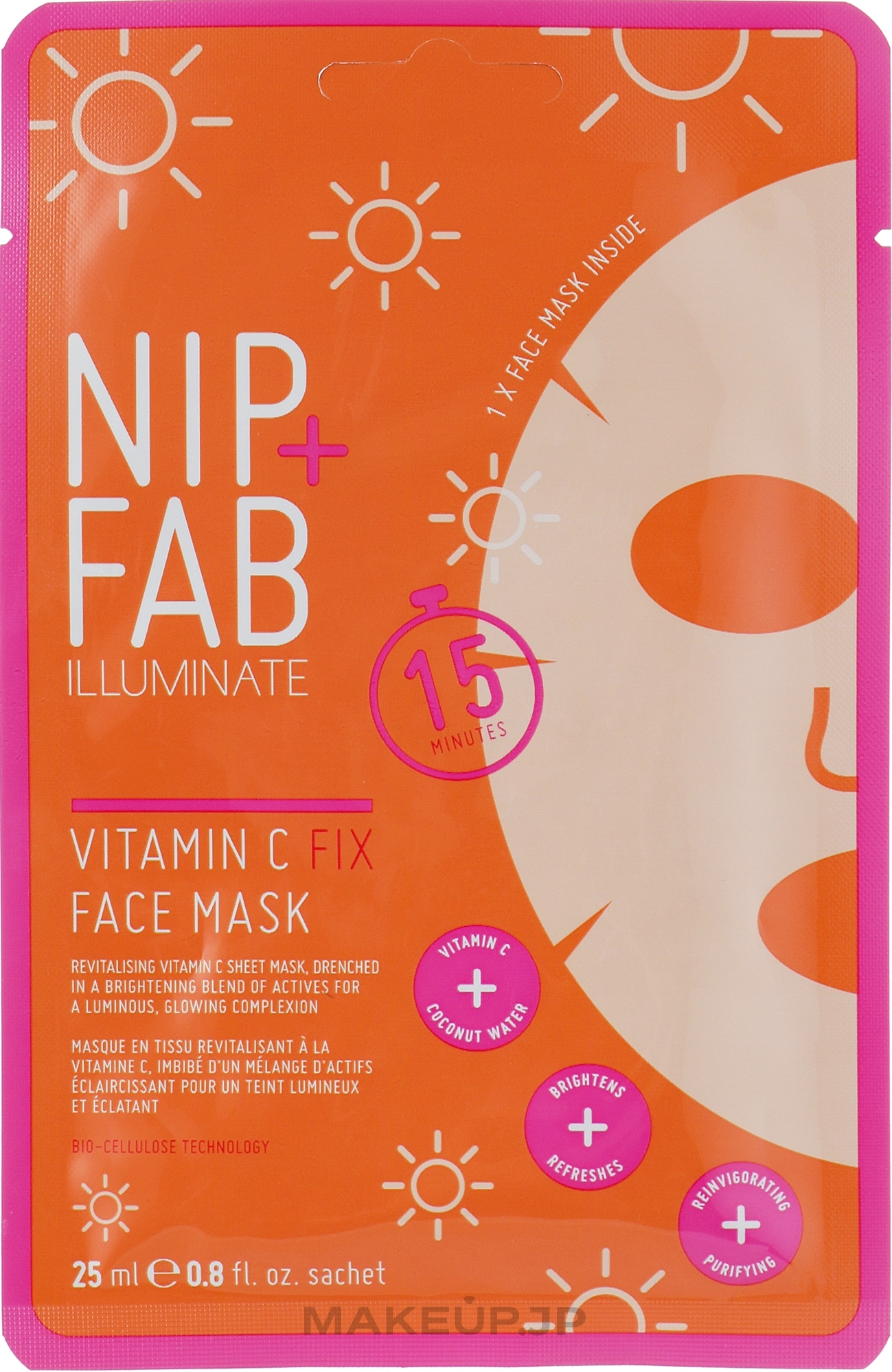Vitamin C Face Mask - NIP + FAB Vitamin C Fix Face Mask — photo 25 ml
