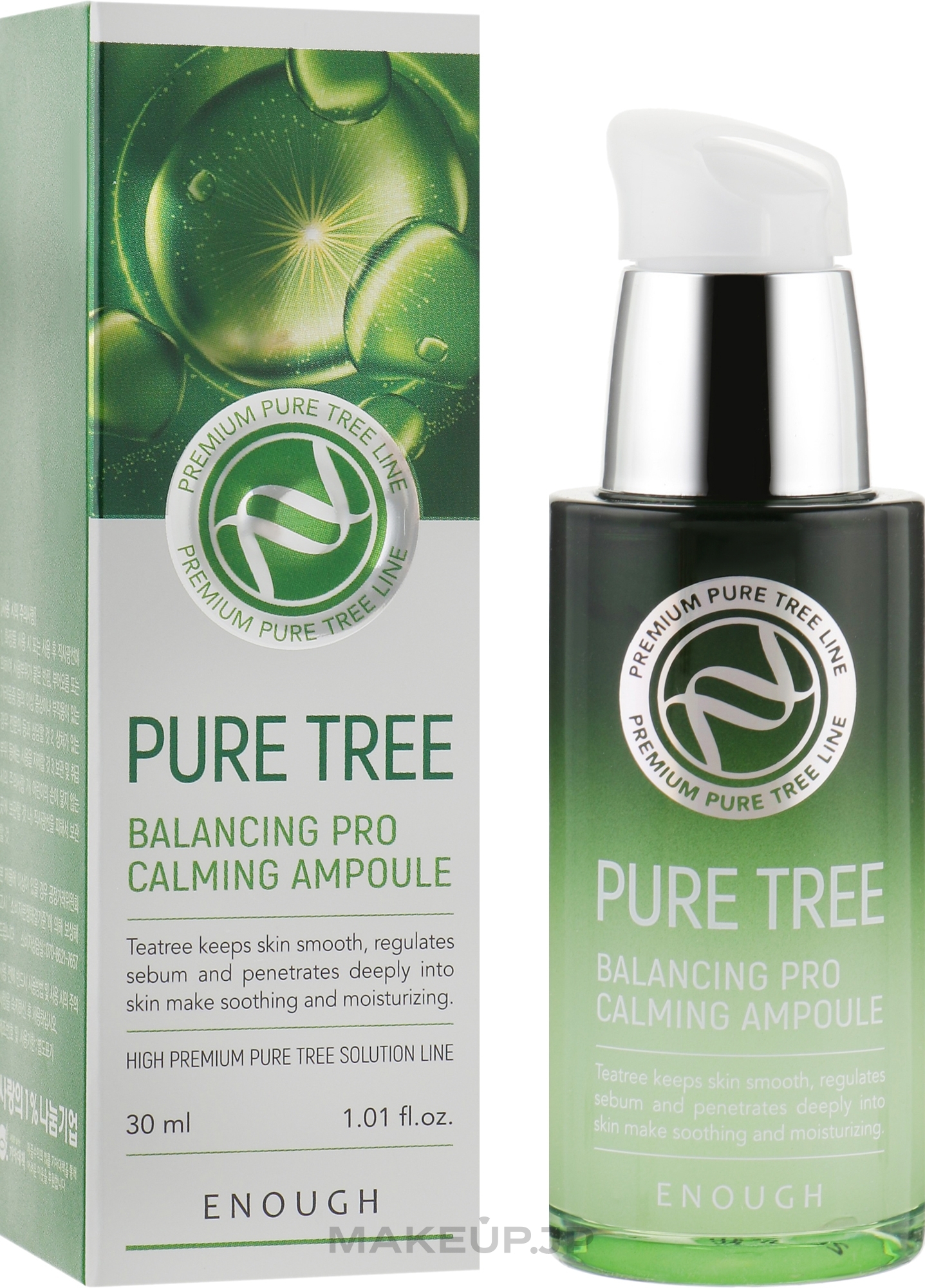 Face Serum with Tea Tree Extract - Enough Pure Tree Balancing Pro Calming Ampoule — photo 30 ml