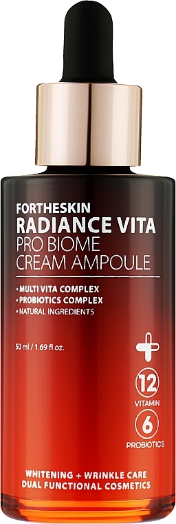 Lifting Face Cream Serum - Fortheskin Radiance Vita Pro Biome Cream Ampoule — photo N1