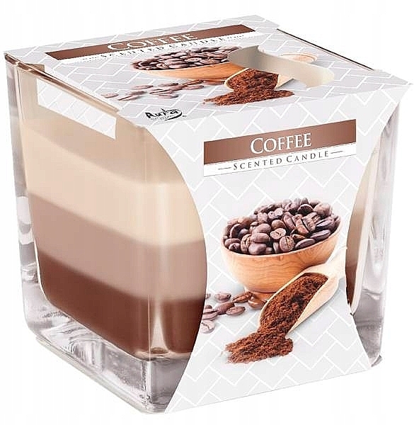 Scented Three-Layer Candle in Glass 'Coffee' - Bispol Scented Candle Coffee — photo N2