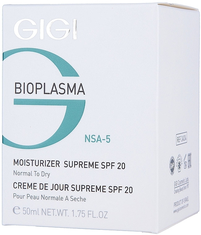 Moisturizing Cream for Dry Skin - Gigi Bioplasma Moist Dry SPF-20 — photo N3