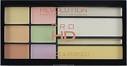 Correcting Palette - Makeup Revolution HD Correct and Perfect Palette — photo N2