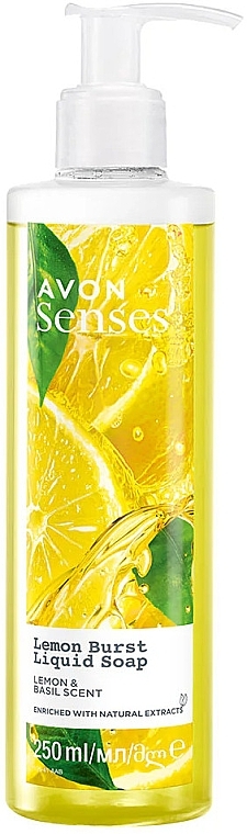 Lemon Burst Liquid Hand Soap - Avon Senses Lemon Burst Liquid Soap — photo N1