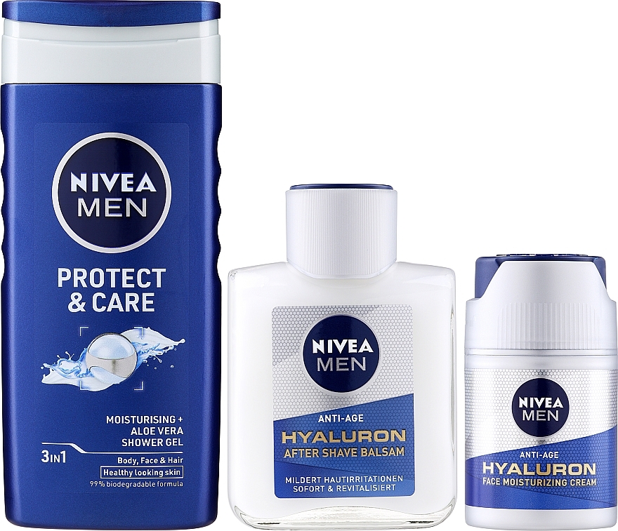 Set - Nivea Men Hyaluronic Anti-Age Essentials Kit — photo N3