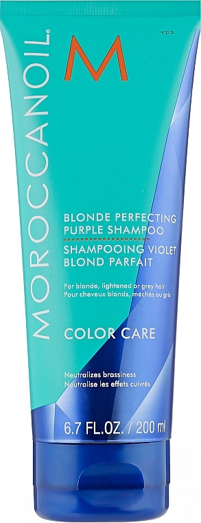 Purple Shampoo - Moroccanoil Blonde Perfecting Purple Shampoo — photo N1