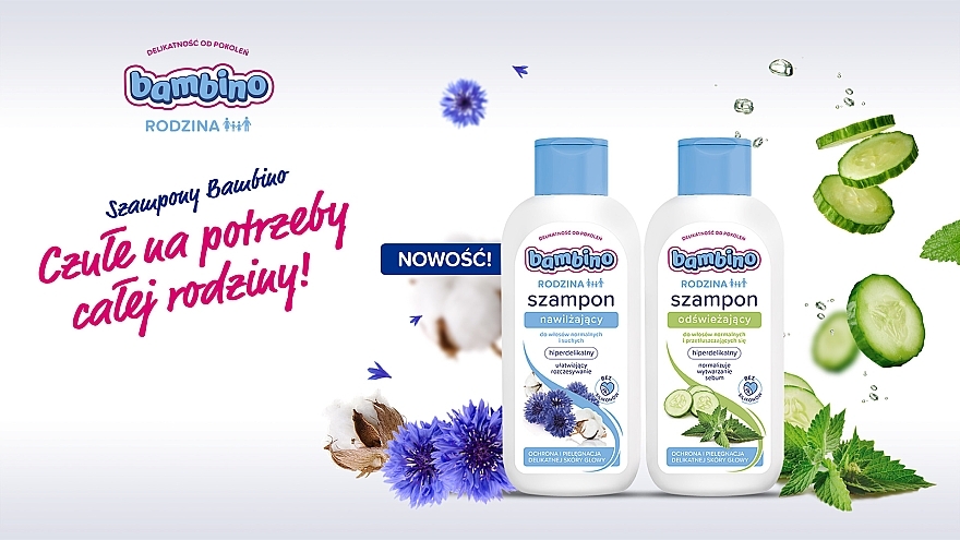 Moisturizing Shampoo for Normal & Dry Skin - Bambino Family Moisturising Shampoo — photo N5