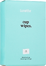 Menstrual Cup Cleaning Wipes, 10 pcs - Lunette Cupwipes Cleaning Wipes — photo N1