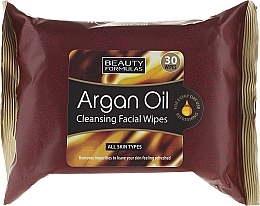 Fragrances, Perfumes, Cosmetics Cleansing Facial Wipes - Beauty Formulas Argan Oil Cleansing Facial Wipes