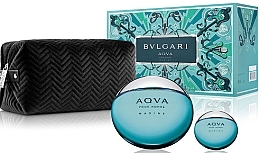 Fragrances, Perfumes, Cosmetics Bvlgari Aqva Pour Homme Marine - Set (edt/100ml + edt/mini/15ml + bag)