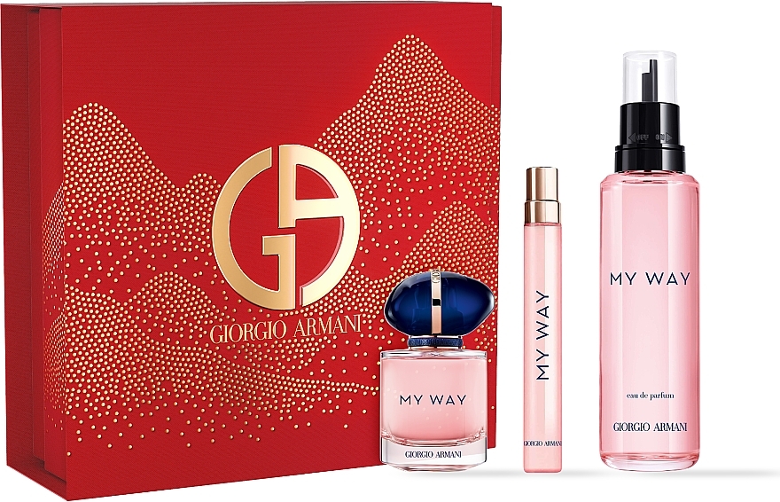 Giorgio Armani My Way - Set (edp/100ml + edp/30ml + edp/mini/10ml) — photo N1