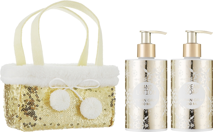 Set - Vivian Gray Golden Glitters Christmas Set (cr/soap/250 ml + h/lot/250 ml) — photo N2