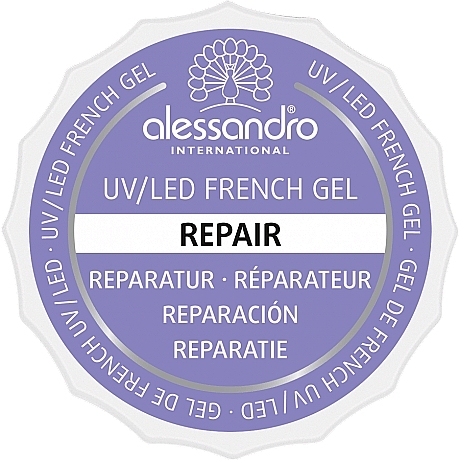 Repairing Nail Gel - Alessandro International French Gel Repair White — photo N7